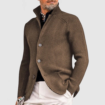 Heren knitted cardigan met zakken