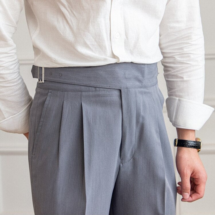 Heren high waisted tailored trousers