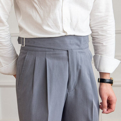 Heren high waisted tailored trousers