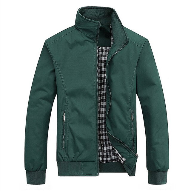 Heren bomberjack slim fit lichtgewicht