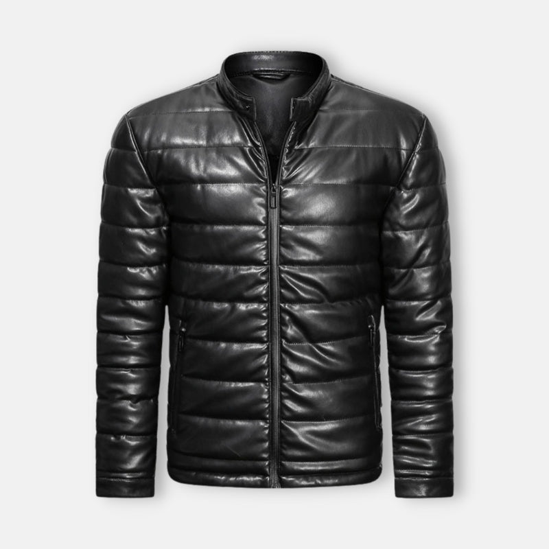Heren Slim Premium Jas Zwart