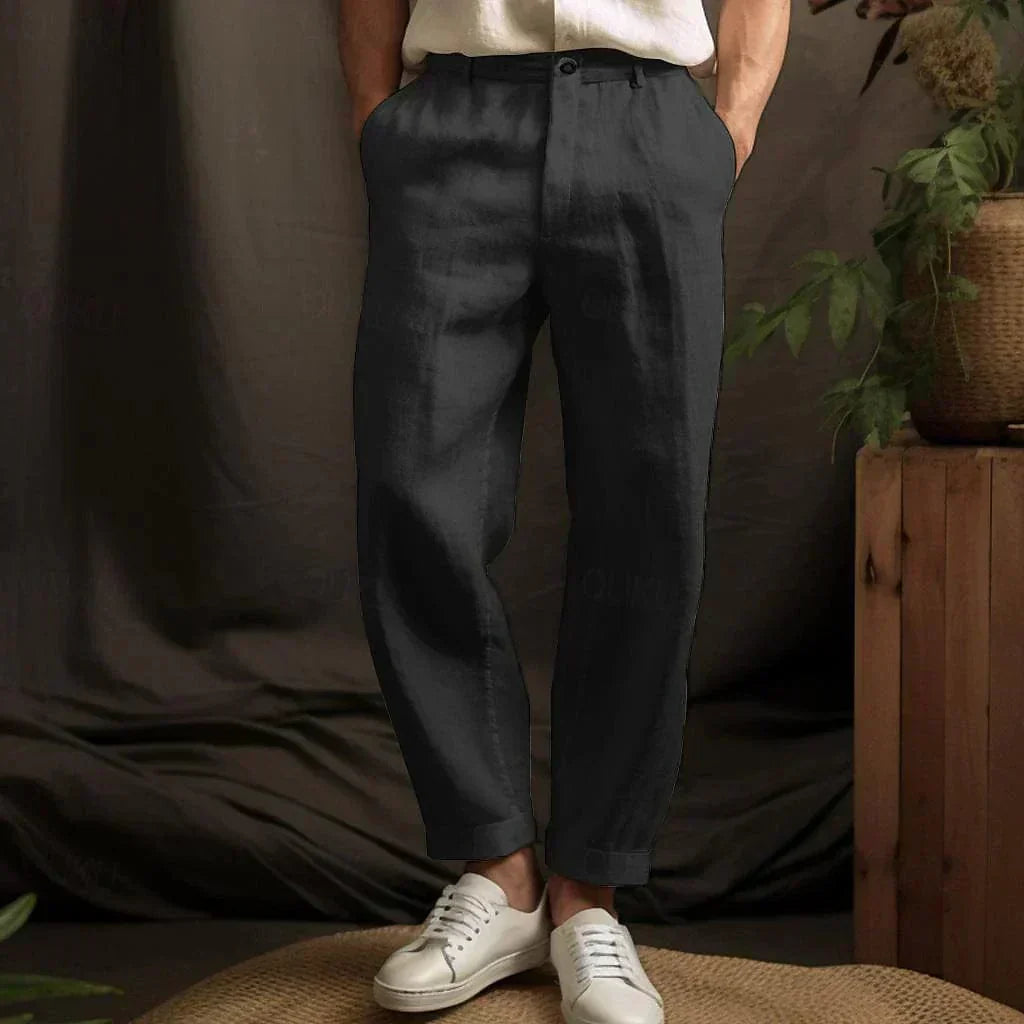 Heren Linnen Broek met Casual Look