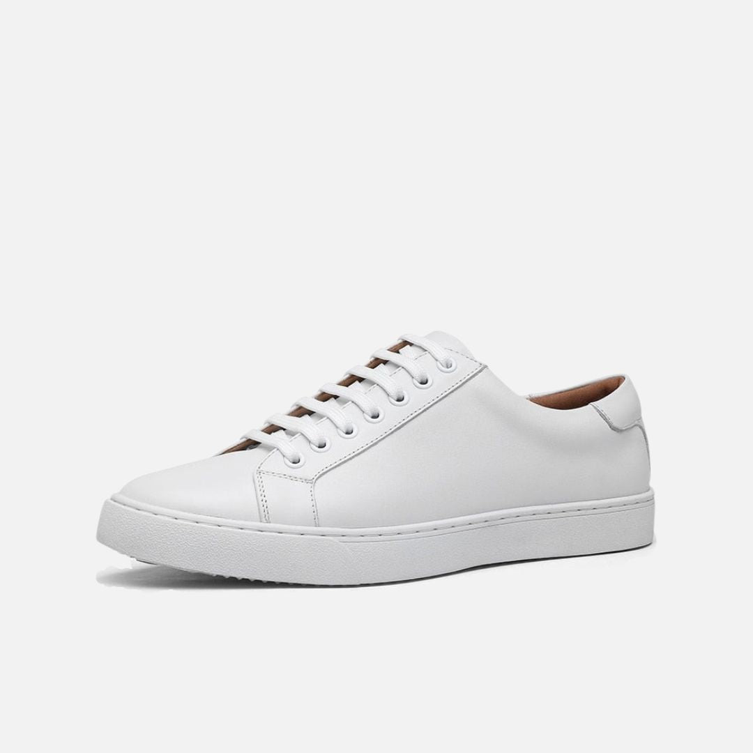 Heren Leren Witte Schoenen