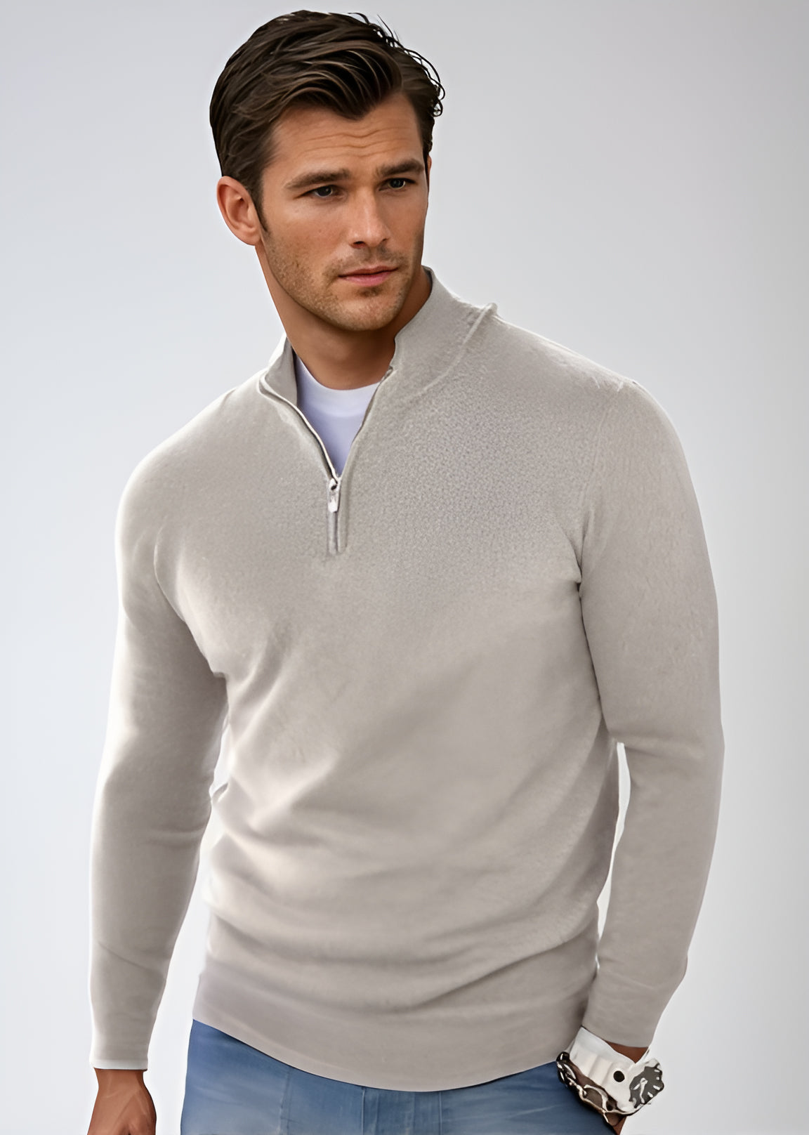 Heren Half Zip Jumper Stijlvol