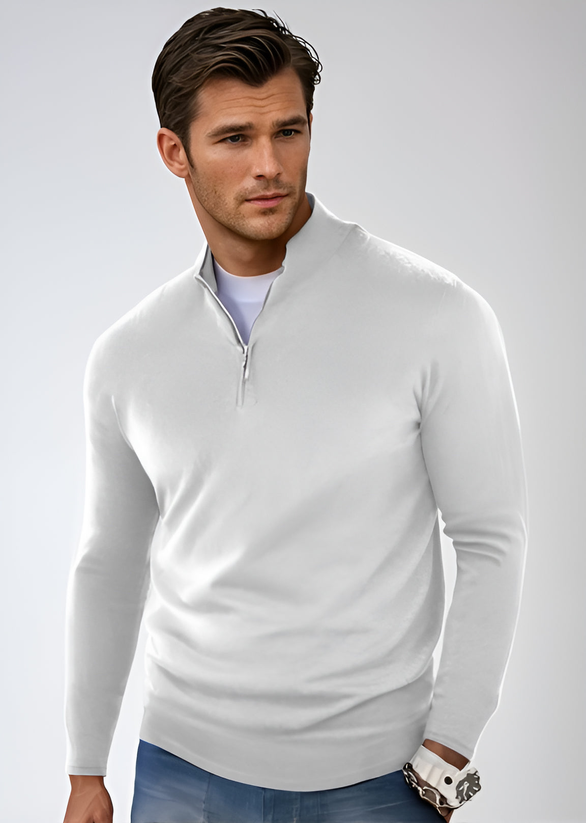 Heren Half Zip Jumper Stijlvol