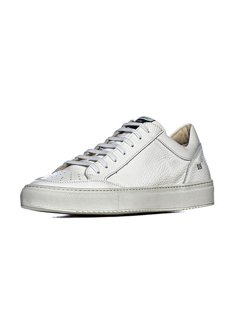 Heren Sneakers Wit Leer