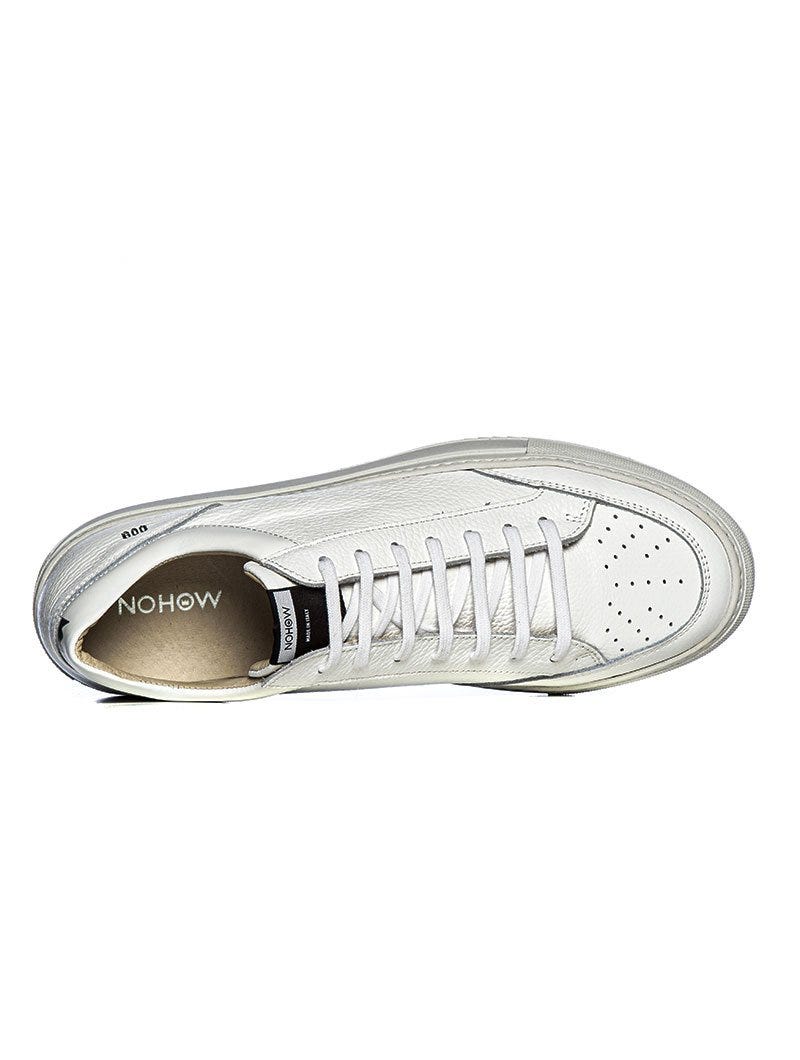 Heren Sneakers Wit Leer