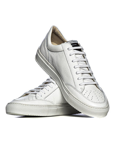 Heren Sneakers Wit Leer