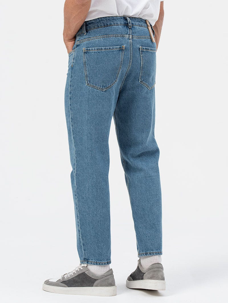 Heren Denim Jeans Wijde Pasvorm
