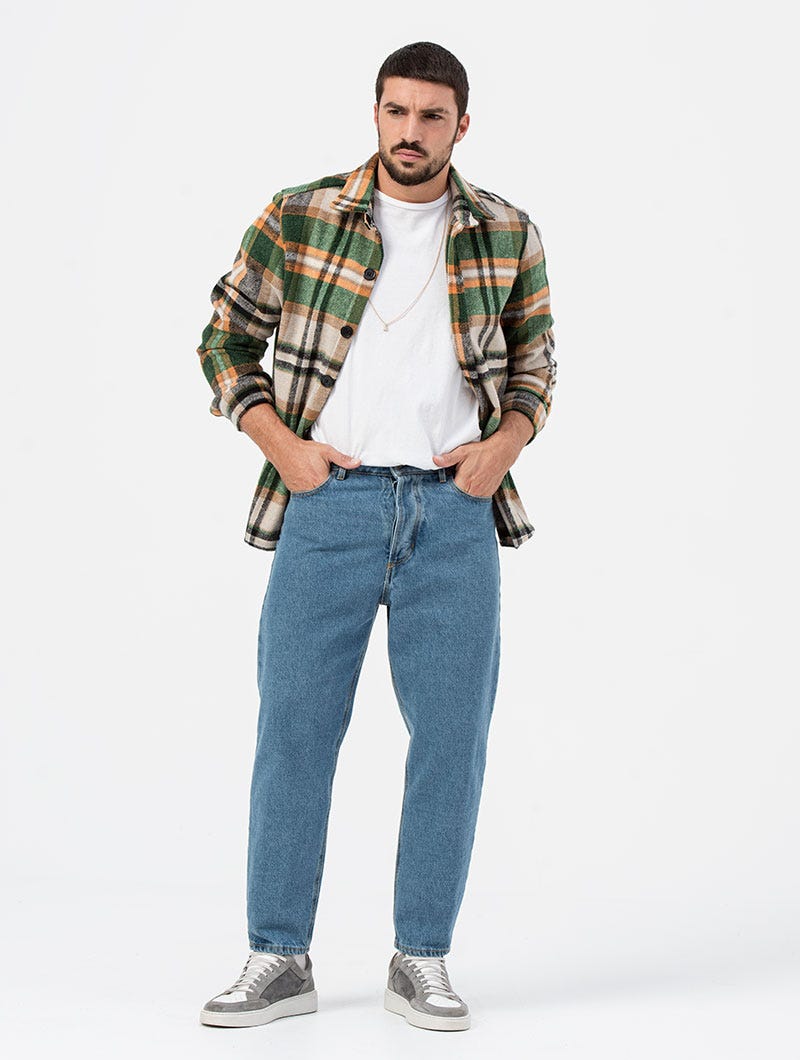 Heren Denim Jeans Wijde Pasvorm