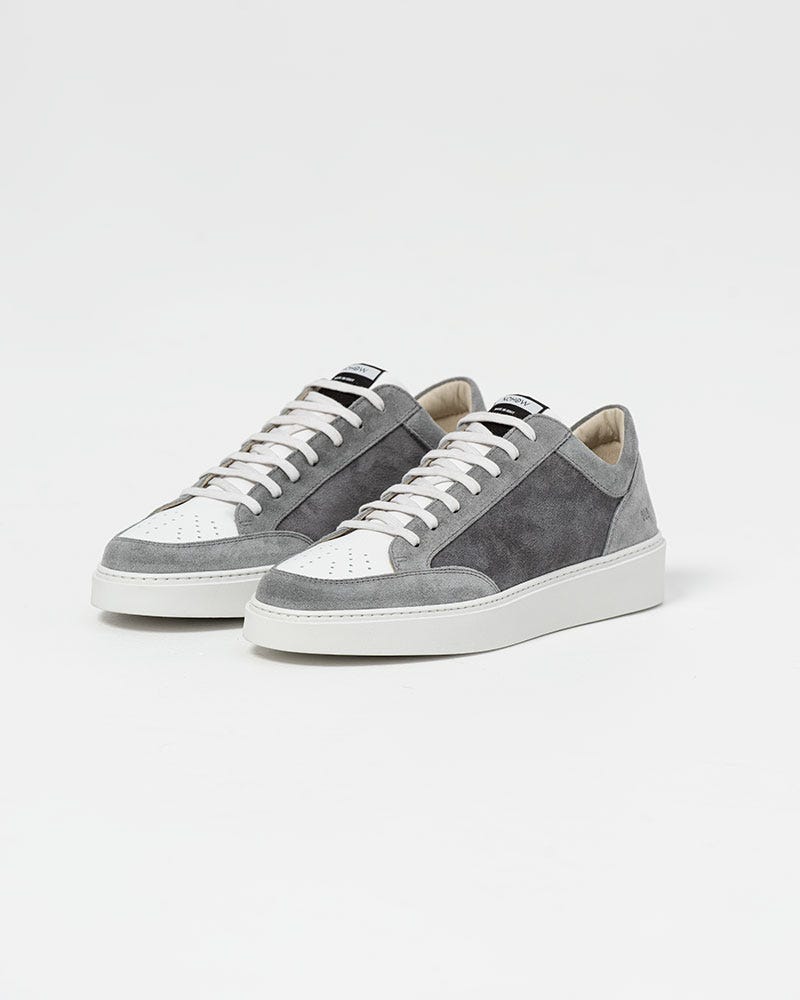 Heren Suède Sneakers Grijs