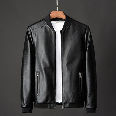 Heren Leren Baseballjack Stijlvol