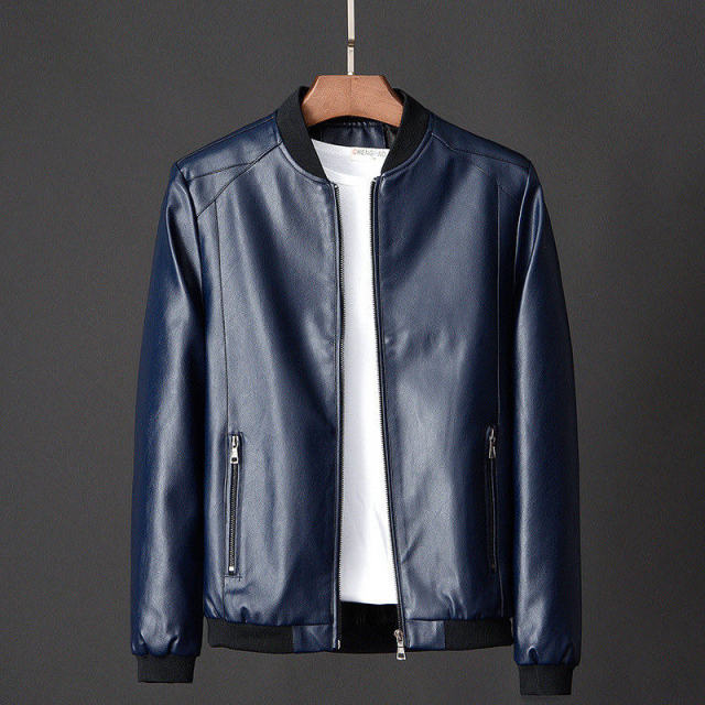 Heren Leren Baseballjack Stijlvol