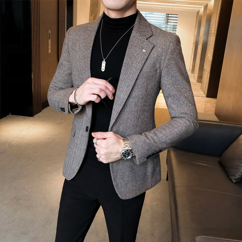 Heren Slim Fit Blazer