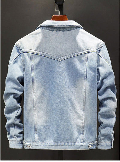 Heren Slim Fit Jas Met Stijlvolle Look