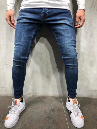 Heren Jeans met Slanke Pasvorm in Klassieke Stijl