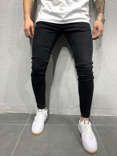 Heren Jeans met Slanke Pasvorm in Klassieke Stijl