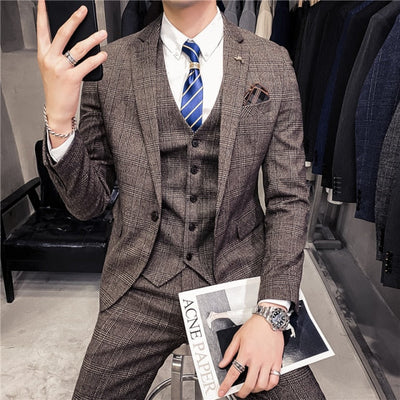 Men's 3 Piece Suit in Britse Stijl