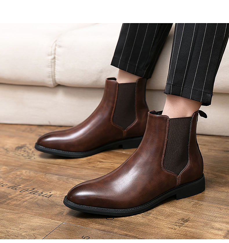 Heren Casual Leren Laarzen Stijlvol