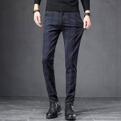 Heren Casual Broek Engelse Stijl