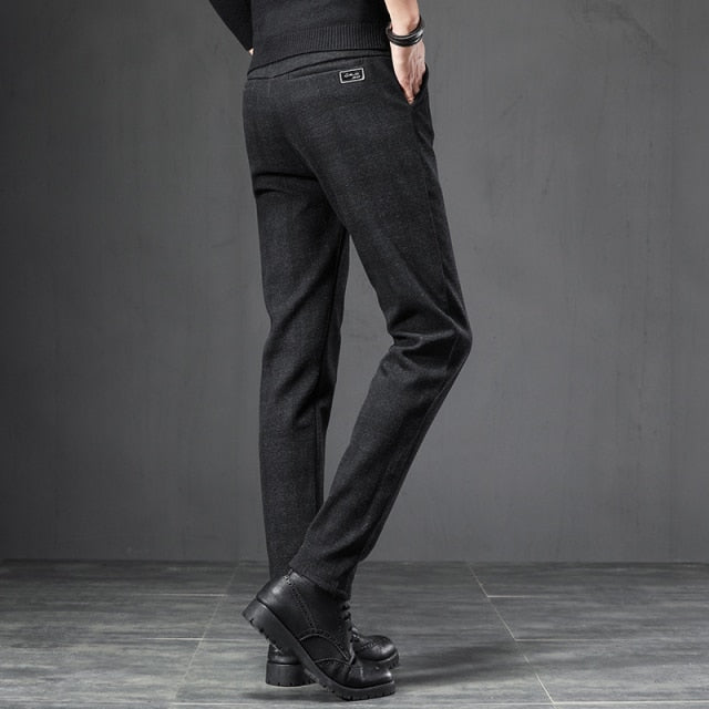 Heren Casual Broek Engelse Stijl