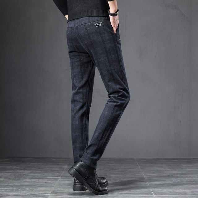 Heren Casual Broek Engelse Stijl