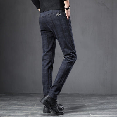 Heren Casual Broek Engelse Stijl