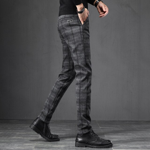 Heren Casual Broek Engelse Stijl