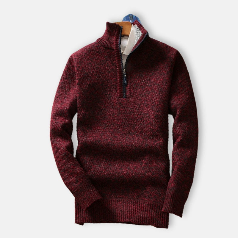 Heren Half-zip Sweater met Tijdloze Look