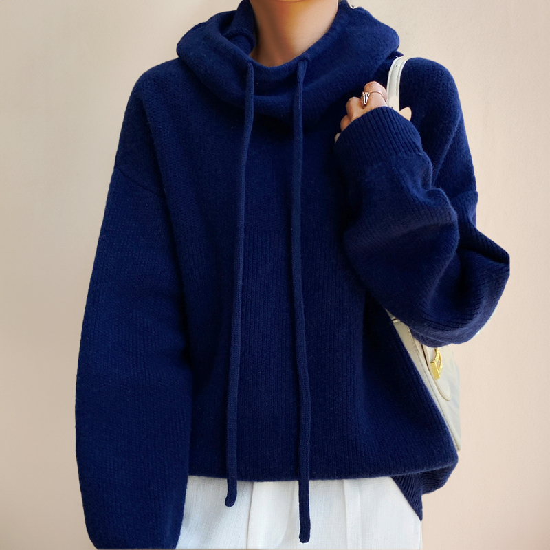 Women's hoodie met elegante fit