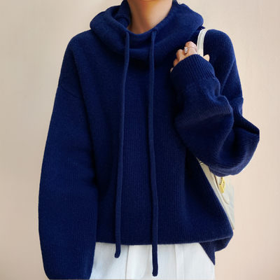 Women's hoodie met elegante fit