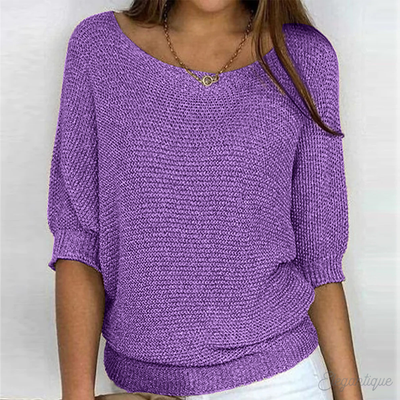 Dames Gebreide Trui Relaxed Fit