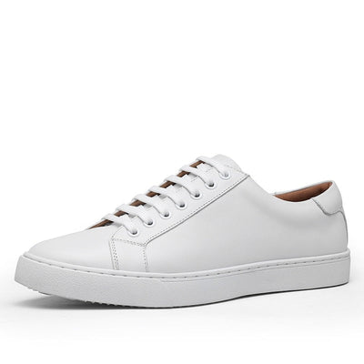 Heren Leren Witte Schoenen